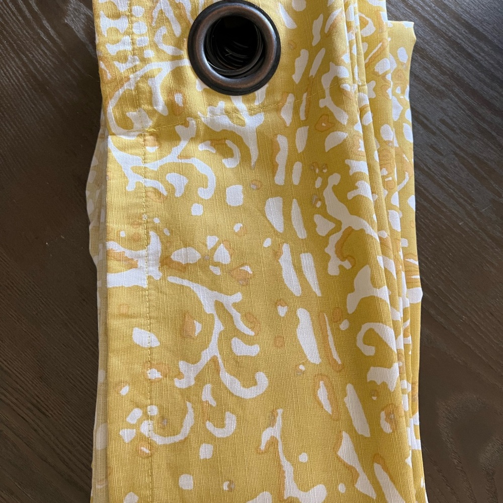 Threshold Yellow Paisley Curtain 2 Panels 54x84
